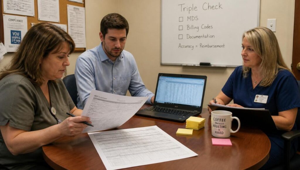 SNF Triple Check process claims compliance